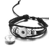 Bracelet boxe à bouton pression : détail du cordon coulissant de réglage