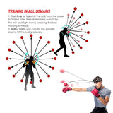 Balle reflexe boxe avec bandeau tissu, utilisable n'importe ou