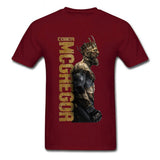 T shirt Conor McGregor 2023, couleur rouge sang
