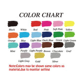 Nuancier des 21 coloris du sticker Be Stronger Than Your Excuses