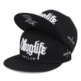 Casquette Thuglife noire, lettrage gothique brodé
