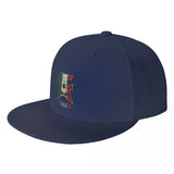 Casquette Canelo snapback bleue, écusson imprimé