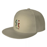 Casquette Canelo snapback beige, écusson imprimé