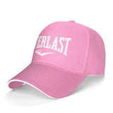 Casquette Everlast rose, grand lettrage blanc