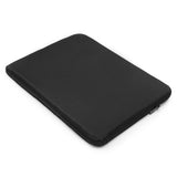 Housse PC portable McGregor vue de dos, polyester noir uni et fermeture éclair