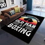 Tapis chambre ado boxe — Never underestimate an old man