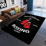 Tapis chambre ado boxe — When life gets tough — un gant