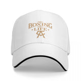 Casquette No Boxing No Life blanche, logo doré