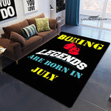 Tapis chambre ado boxe — Boxing legends are born in July