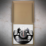 Horloge vinyle boxe dans son emballage de livraison