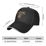 Cotes de la casquette No Boxing No Life : tour de tête 55 à 59 cm, visière 7 cm, calotte 9 cm