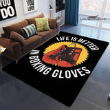 Tapis chambre ado boxe — Life is better in boxing gloves
