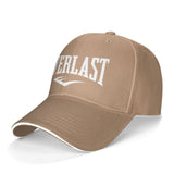 Casquette Everlast beige, grand lettrage blanc