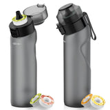 Gourde boxe aromatisée 650 ml en Tritan, couvercle rabattable et dosette de saveur