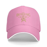 Casquette No Boxing No Life rose, logo doré