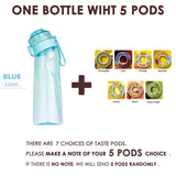 Gourde boxe aromatisée 650 ml, dosettes de saveur interchangeables