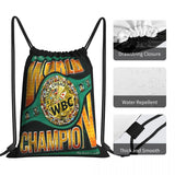 Sac à dos boxe WBC, détails : cordons, tissu déperlant et passants d'angle renforcés