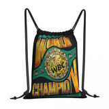 Sac à dos boxe WBC à cordons de serrage, plaque dorée de la ceinture WBC