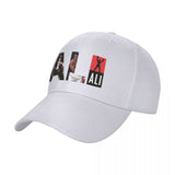 Casquette Mohamed Ali blanche de trois quarts