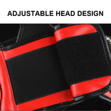 Détail des sangles velcro larges de réglage du tour de tête