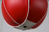 Enveloppe en cuir PU texturé de la poire de vitesse boxe rouge