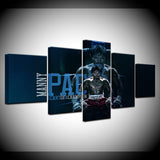 Tableau Manny Pacquiao 5 pièces, double portrait sur fond bleu nuit — vue 5