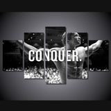 Tableau Arnold Schwarzenegger avec le mot CONQUER, 5 pièces — vue 4