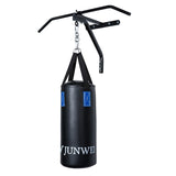 Potence murale 2-en-1 sac de frappe et barre de traction 80 cm, acier noir
