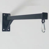 Potence murale pour sac de frappe 100 kg, déport 40 cm, acier renforcé noir