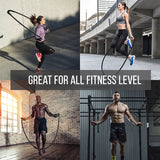 Corde à sauter lestée utilisée en cross-training et préparation physique