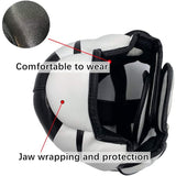 Détail du rembourrage et de la doublure filet respirante du casque de boxe intégral