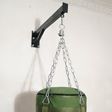 Sac de frappe suspendu à une potence murale acier, déport 40 cm