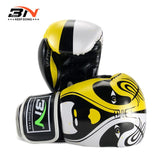 Gants de boxe Psycho jaune, cuir PU