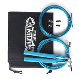 Corde à sauter boxe Supreme bleue avec câble de rechange et sac de rangement
