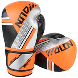 Gants de boxe SPORT orange en cuir PU
