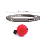 Balle réflexe boxe bandeau PVC ajustable 49 à 62 cm avec balle rouge alvéolée