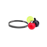 Balle reflexe boxe, bandeau en PVC, 1 balle de tennis,, 2 balles en mousse dure
