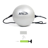 Ballon double élastique de boxe rond argent, diamètre 20 cm, cuir PU