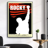 Tableau affiche du film Rocky, affiche drapeau